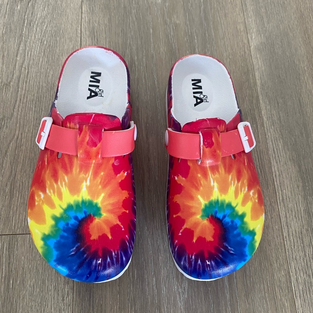 Mia Girls - Bela Print - Slip-on Tie Dye Clogs